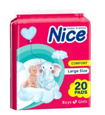 پوشک نایس معمولی سایز بزرگ 10 عددی